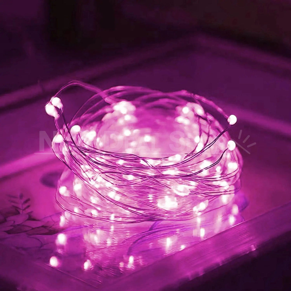 16ft Pink Copper Wire Fairy LED Lights (Waterproof)-Next Deal Shop-Next Deal Shop