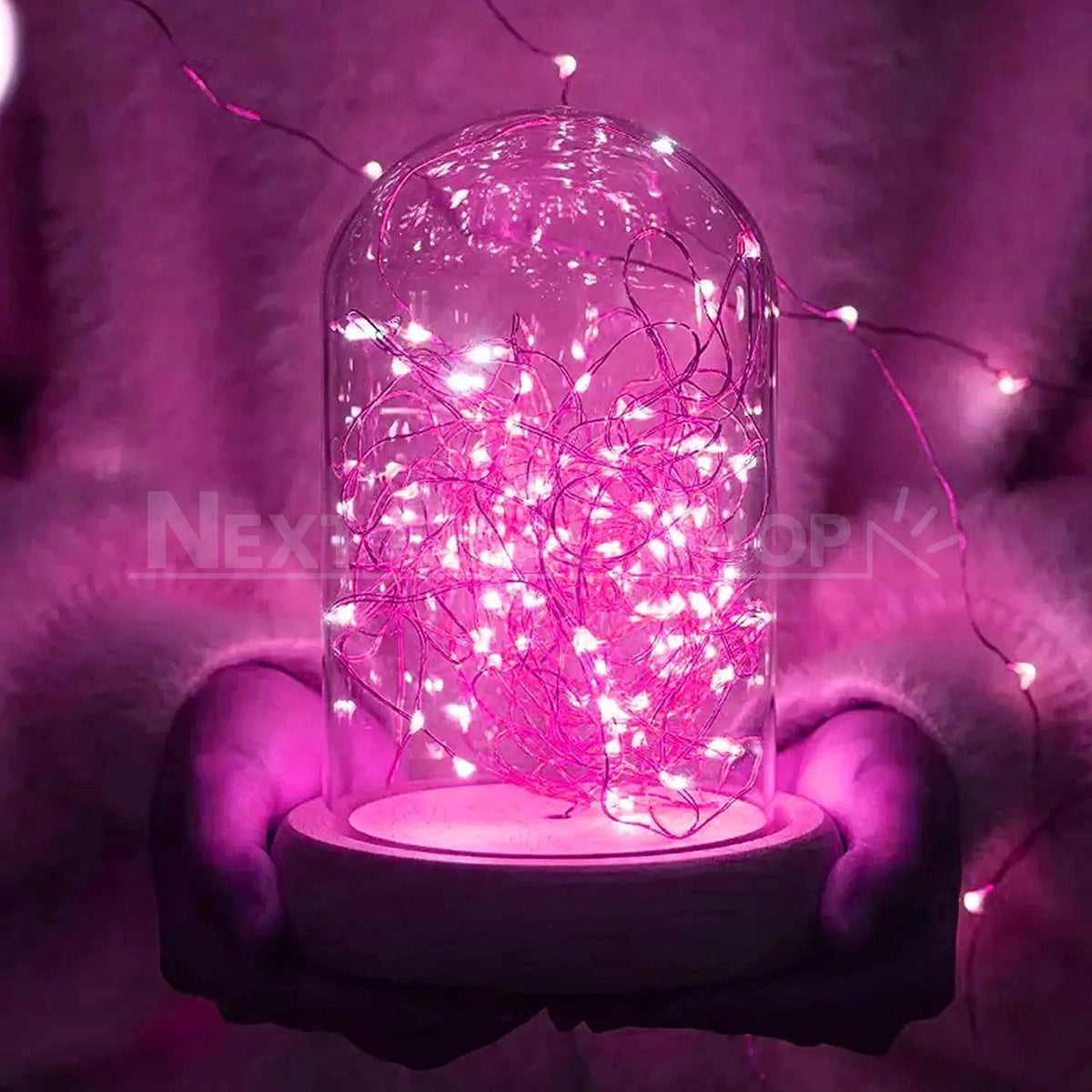 16ft Pink Copper Wire Fairy LED Lights (Waterproof)-Next Deal Shop-Next Deal Shop