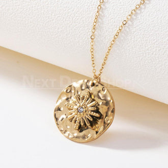 18K Plated Gold Meteor Necklace & Earring