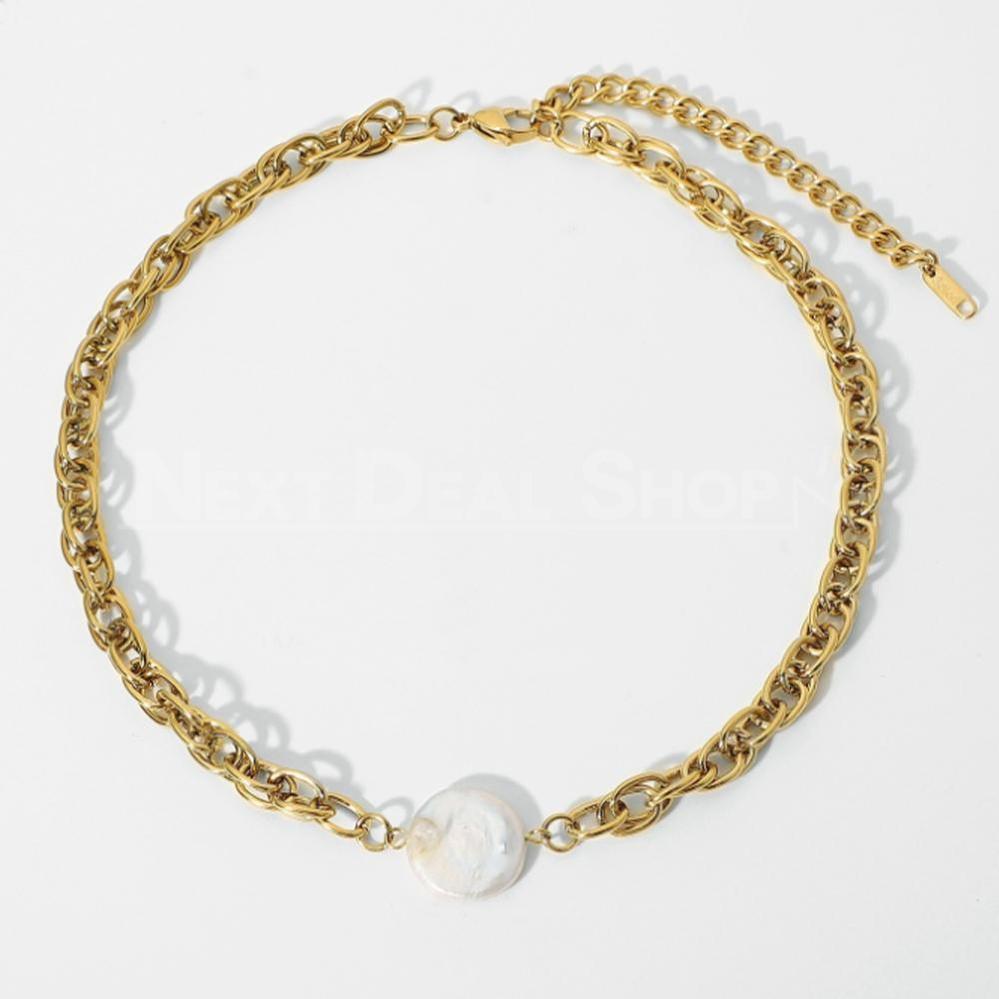 18K Plated Gold Pearl Necklace-Next Deal Shop-Next Deal Shop