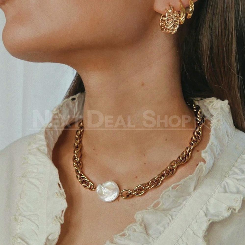 18K Plated Gold Pearl Necklace-Next Deal Shop-Next Deal Shop