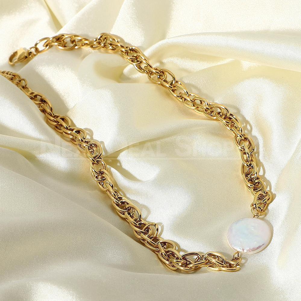 18K Plated Gold Pearl Necklace-Next Deal Shop-Next Deal Shop