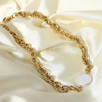 18K Plated Gold Pearl Necklace-Next Deal Shop-Next Deal Shop
