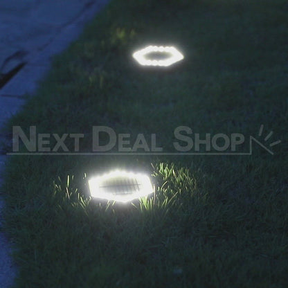 Solar-Powered Hexagon Ground Light