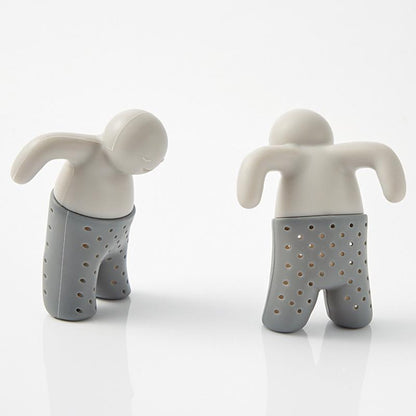 4 Pcs Mr. Tea Infuser - Cute Tea Steeper for Kitchen, Office and Tea Lovers Gift