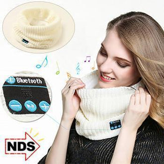 Bluetooth Smart Neck Warmer Scarf with Built-in Speaker and Mic