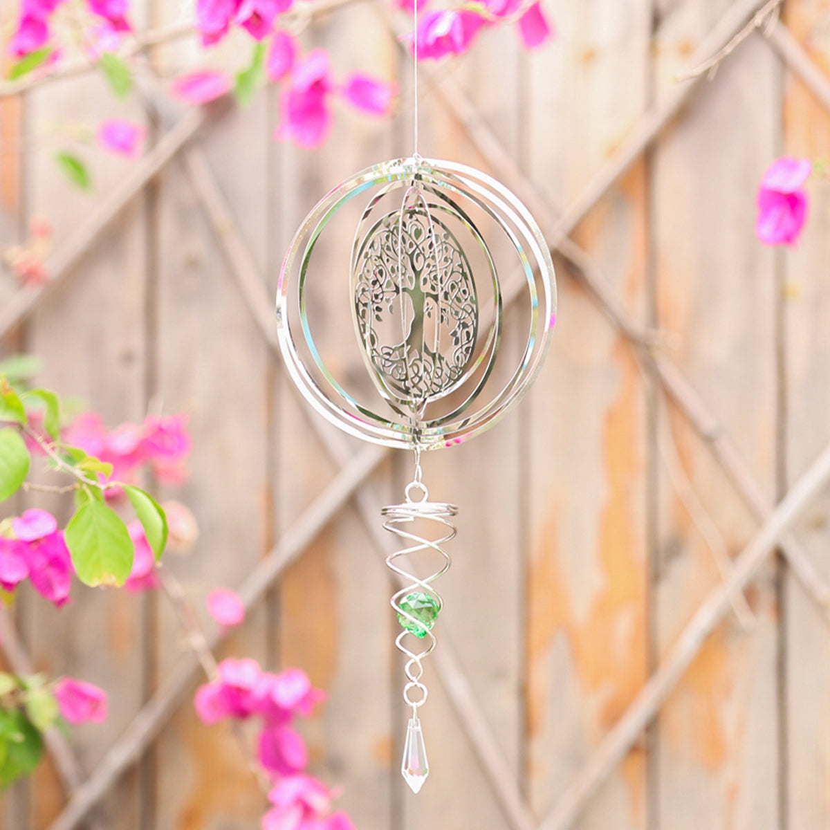 Metal Rotating Wind Chimes