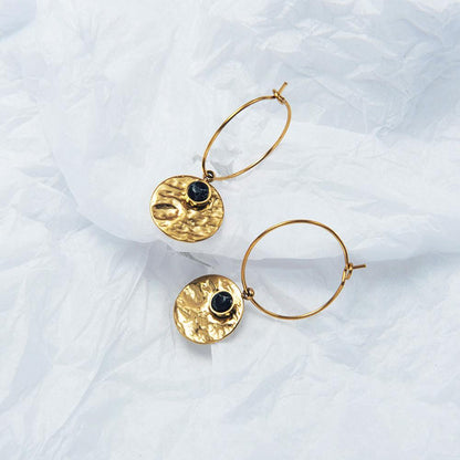 18K Plated Gold Meteor Necklace & Earring