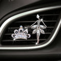 2 Pcs Ballerina & Crown Car Air Freshener - Car Interior Scent Decor
