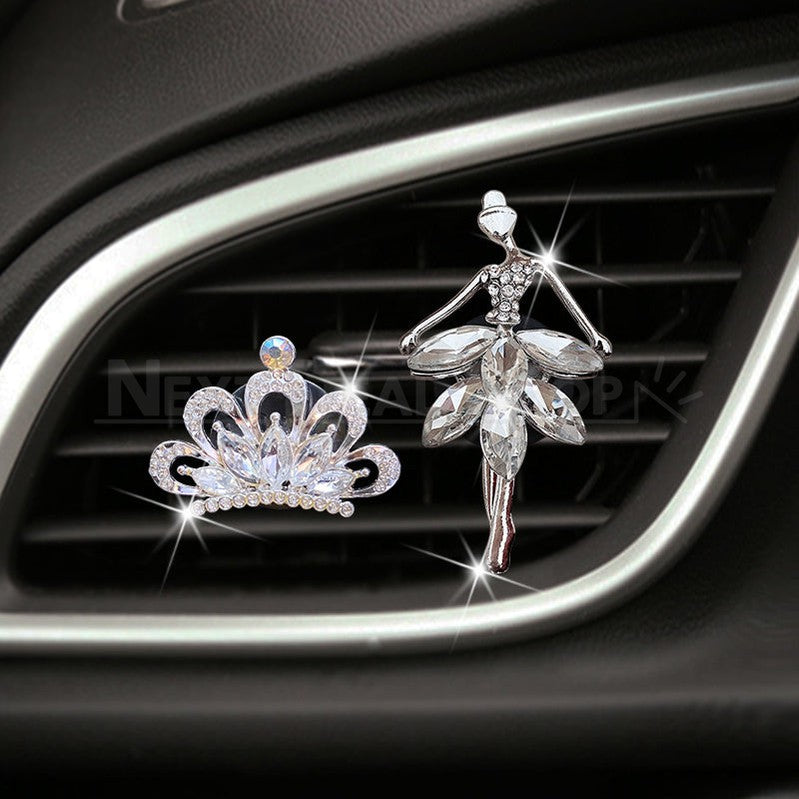 2 Pcs - Ballerina & Crown Car Air Freshener-Next Deal Shop-Next Deal Shop