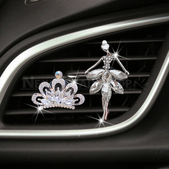 2 Pcs - Ballerina & Crown Car Air Freshener