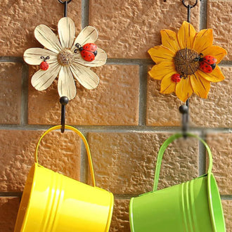 2 Pcs - Decorative Flower Wall Hook