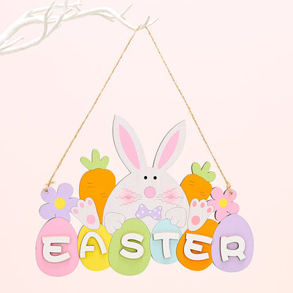 2 Pcs - Easter Wooden Hanging Decoration-Next Deal Shop-Next Deal Shop