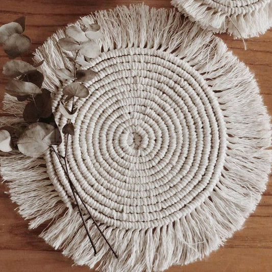2 Pcs - Handmade Bohemian Woven Coaster-Next Deal Shop-Next Deal Shop