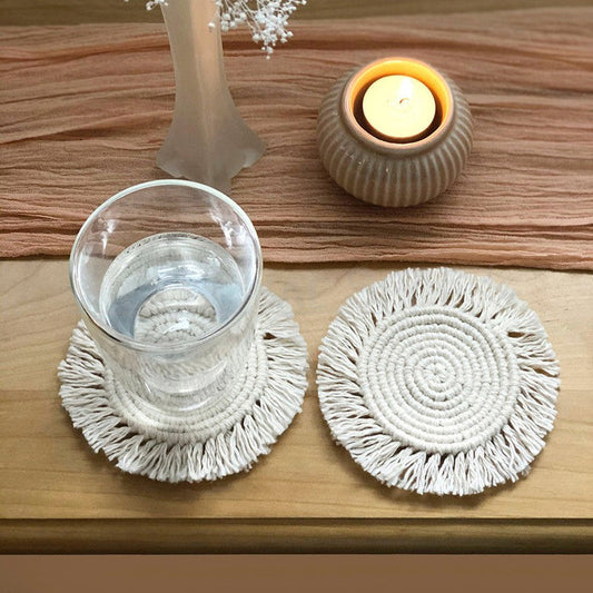 2 Pcs - Handmade Bohemian Woven Coaster-Next Deal Shop-Next Deal Shop