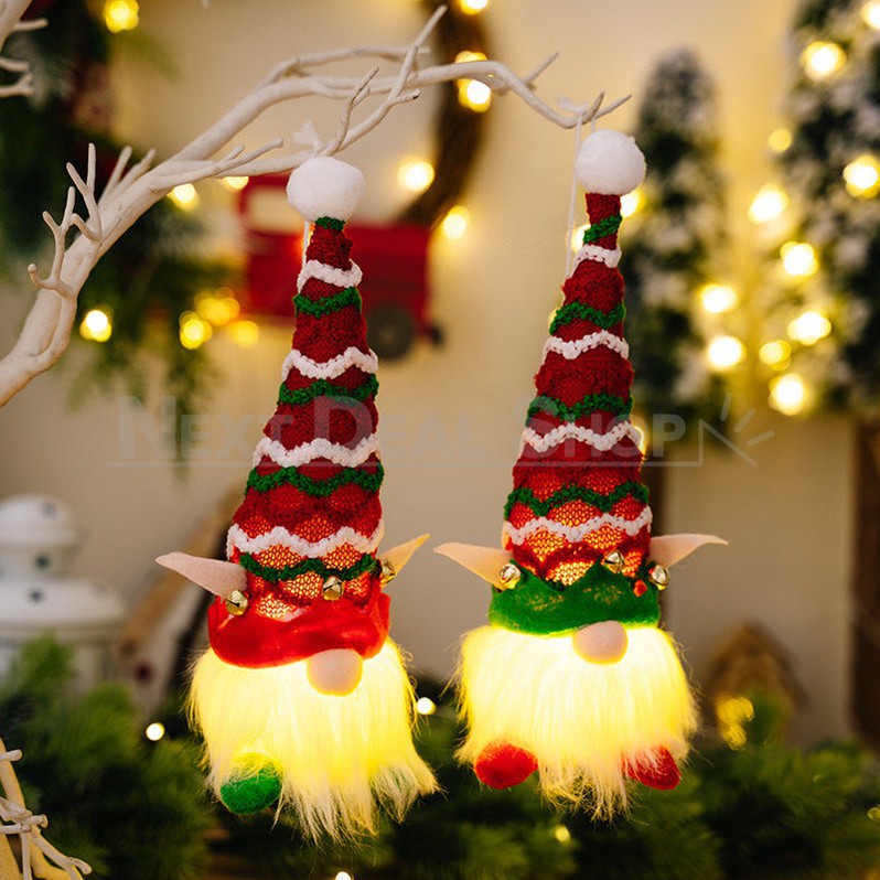 2 Pcs - Led Light Up Christmas Elf Gnome-Next Deal Shop-Next Deal Shop