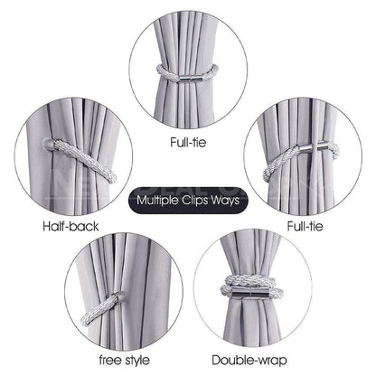 2 Pcs - Magnetic Curtain Tiebacks-Next Deal Shop-Next Deal Shop