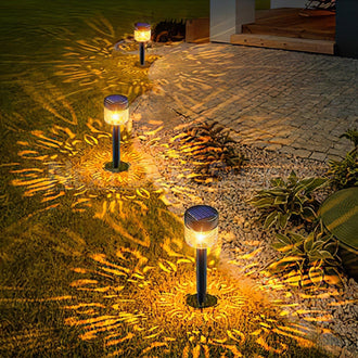 2 Pcs - Solar Powered LED Pathway Light