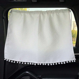2 Pcs - Waffle Weave Car Side Window Sunshade