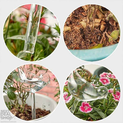 2 Pcs Self-Watering Plant Glass Bulbs