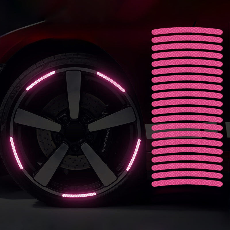 20 Pcs - Car Wheel Hub Reflective Sticker-Next Deal Shop-Pink-Next Deal Shop