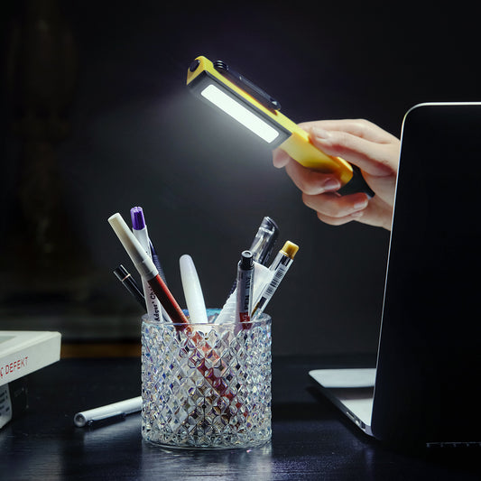 Plastic Work Light Pen - Workshop Home Repair Camping Portable Handheld Flashlight Tool