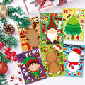 Make Your Own Christmas Sticker - 24 Sheets, Kids DIY Craft Window Wall Holiday Sticker