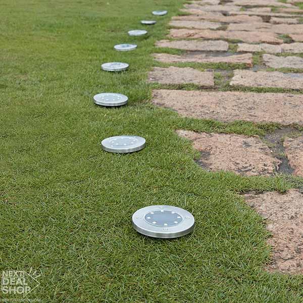 2 Pcs Solar-Powered LED Ground Light