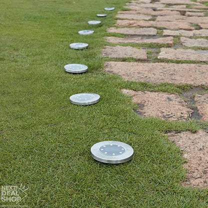 2 Pcs Solar-Powered LED Ground Light