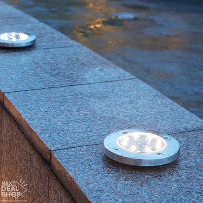 2 Pcs Solar-Powered LED Ground Light