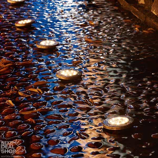 2 Pcs Solar-Powered LED Ground Light