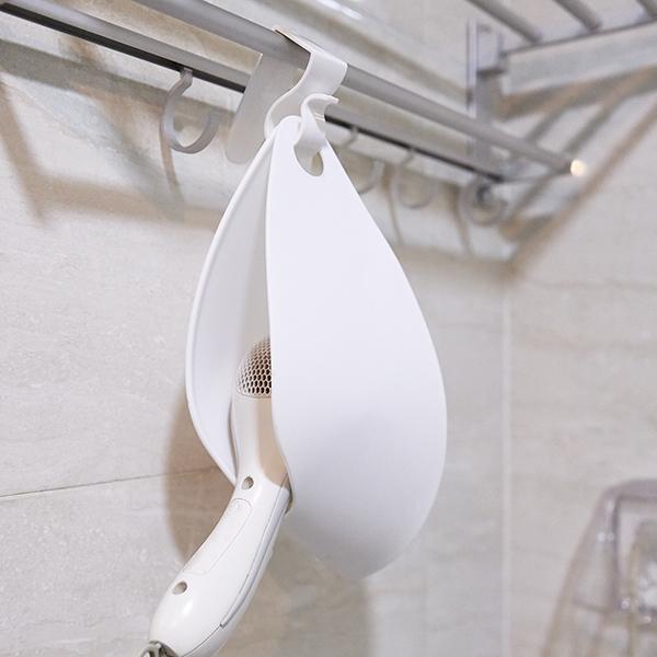 Easy Hair Dryer Hanger - Bathroom Space Saving Hanging Storage Holder