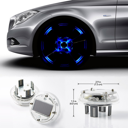 Solar-Powered LED Wheel Light - Easy Installation