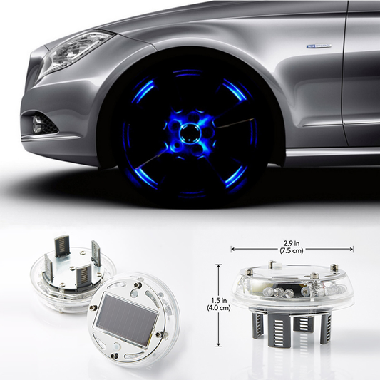 Solar-Powered LED Wheel Light - Easy Installation