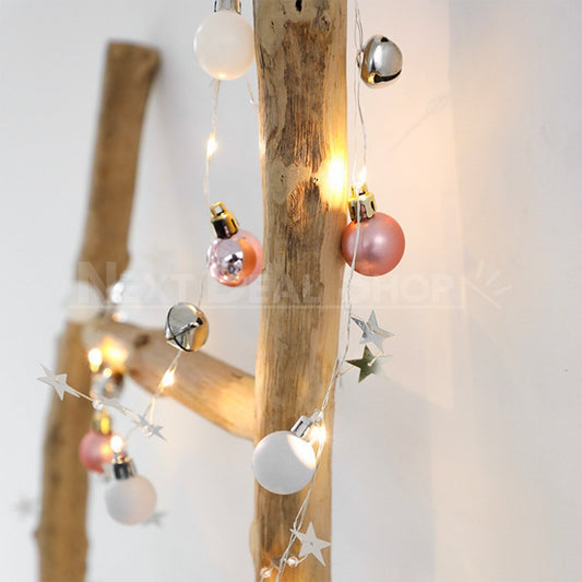 Battery Powered Starry Ball Decorative String Light - Bedroom Wedding Christmas Party Lighting Decor