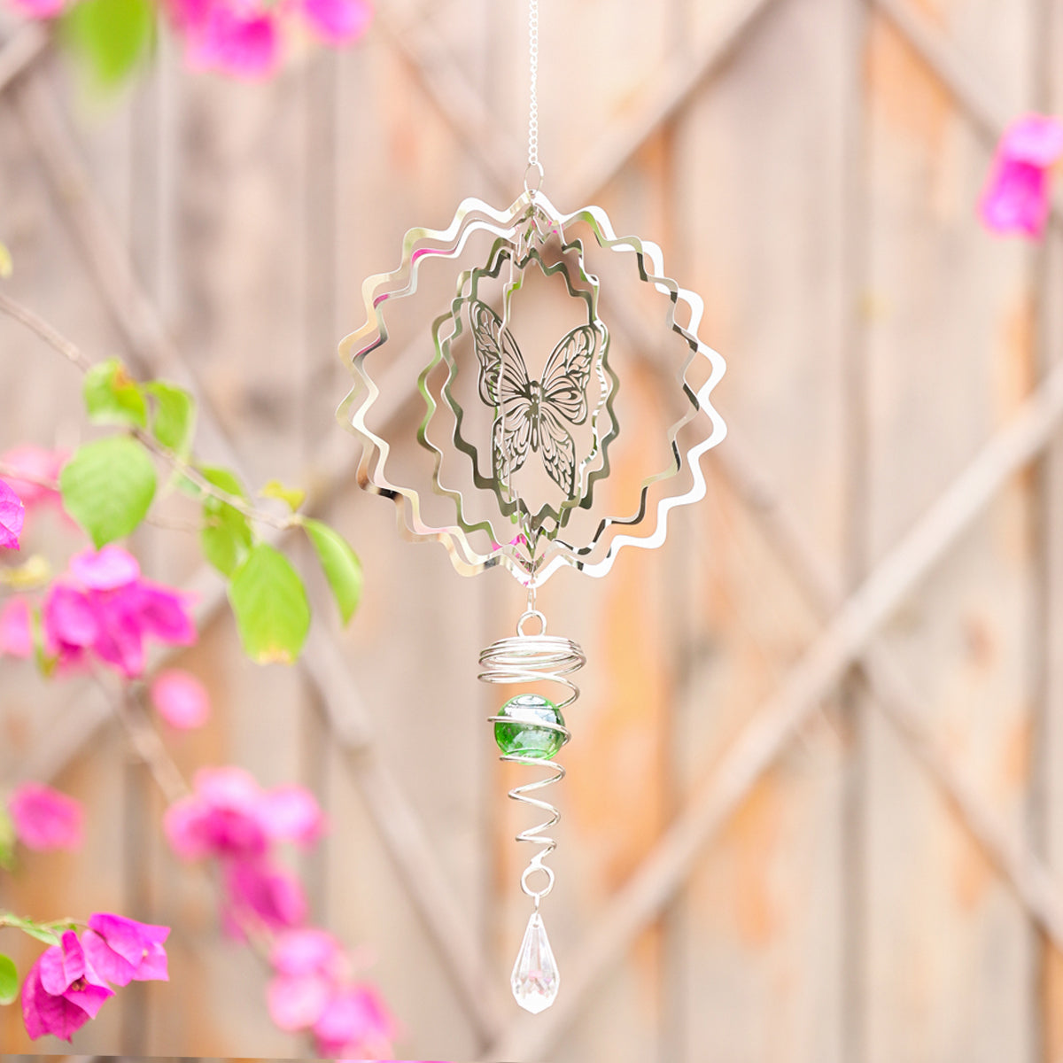 Metal Rotating Wind Chimes
