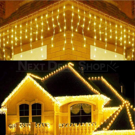32.8 ft Festive Icicle String Light (Extendable)-Next Deal Shop-Next Deal Shop