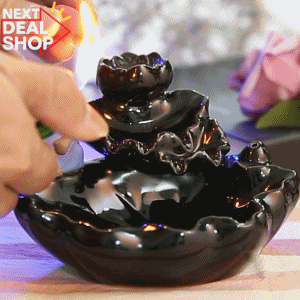 Ceramic Waterfall Incense Zen Burner - Meditation Zen Decorative Novelty Gift