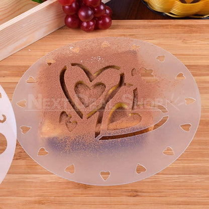 4 Sets - 8" Cake Stencils, Spray Mould, Fondant Decorating Sugarcraft Mold