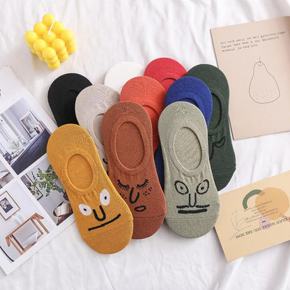 Funny Expression Socks (5 Pairs) - Daily Wear Novelty Gift