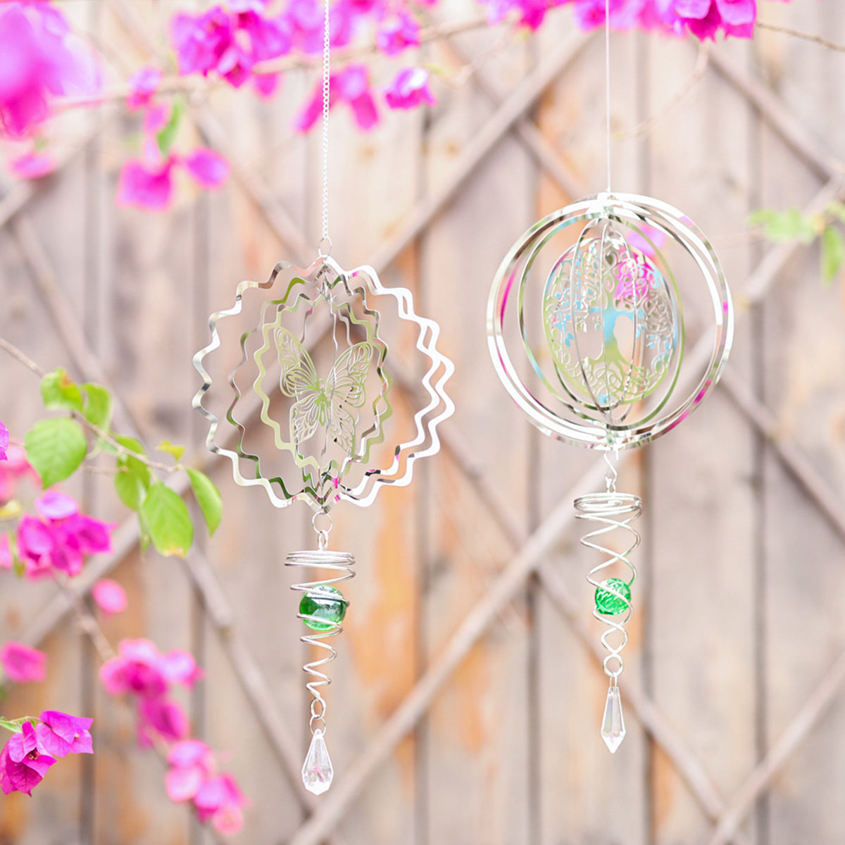 Metal Rotating Wind Chimes