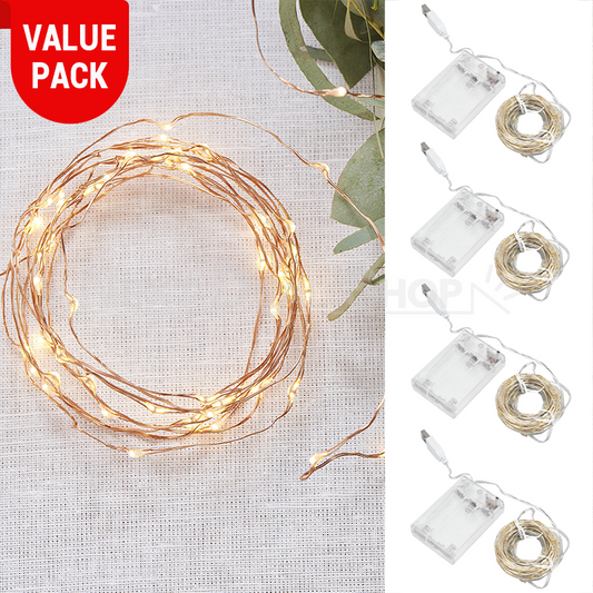 4 Pcs - Fantasy Copper Wire LED Lights (Waterproof)-Next Deal Shop-Next Deal Shop
