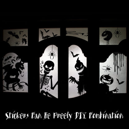 4 Pcs - Halloween Spooky Window Cling-Next Deal Shop-Next Deal Shop