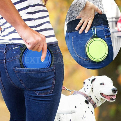 4 Pcs Portable Collapsible (with Hook) Pet Water Bowl (4 Colors)-Next Deal Shop-Next Deal Shop