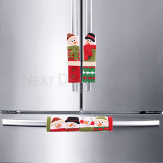 3 Pcs - Snowman Kitchen Appliance Handle Cover