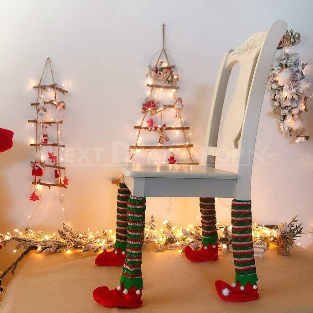 4Pcs Christmas Elf Chair Leg Cover Decoration-Next Deal Shop-Next Deal Shop