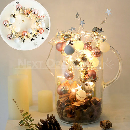 Battery Powered Starry Ball Decorative String Light - Bedroom Wedding Christmas Party Lighting Decor