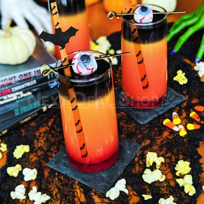 25 Packs - Halloween Paper Drinking Straws-Next Deal Shop-Next Deal Shop