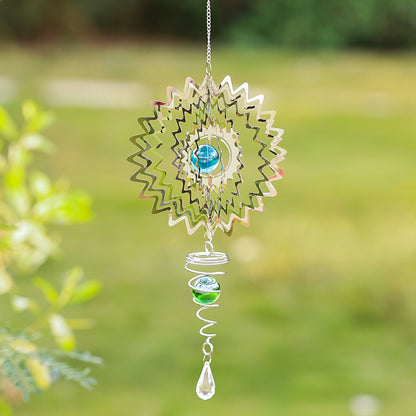 Metal Rotating Wind Chimes