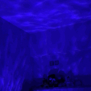 Ocean Night Light Projector w/ Built-in Speaker - Kids Bedroom Home Relaxing Night Lamp Decor